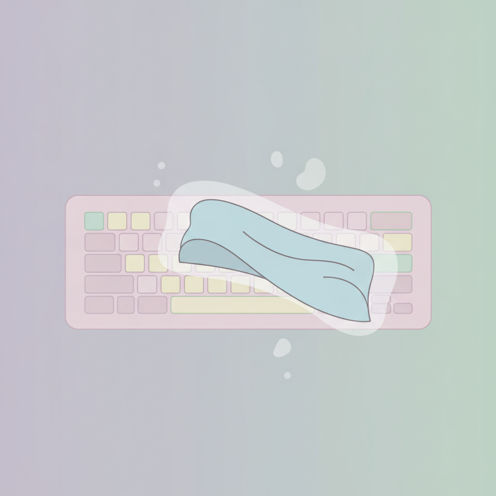 키보드 청소 - 극세사 천